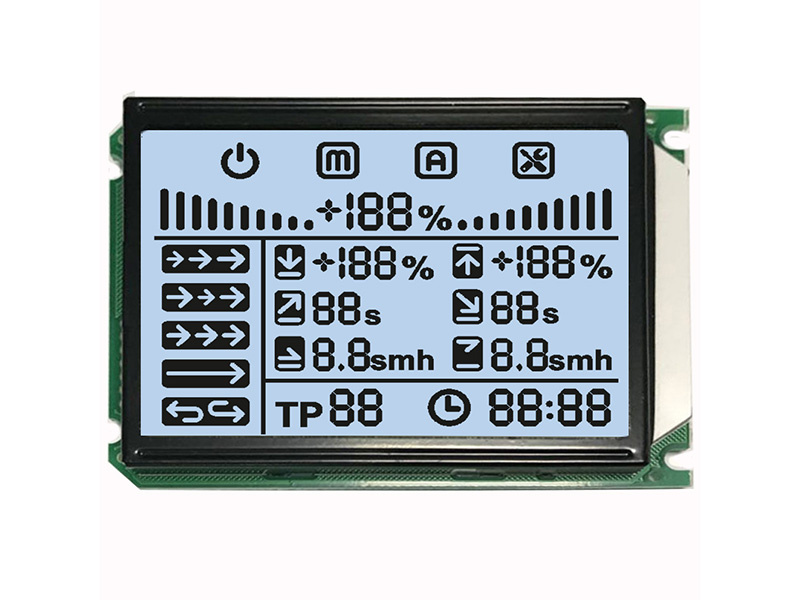TN斷碼屏數(shù)字時鐘段碼HT1621單色屏3點鐘正顯COB顯示屏模塊